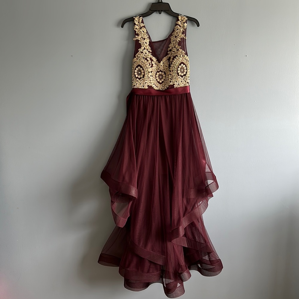 Burgundy special event tulle dress